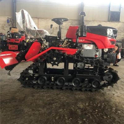 China 800 sierpe del tractor de granja de la correa eslabonada del kilogramo 25hp Mini Crawler Tractor For Rotary en venta