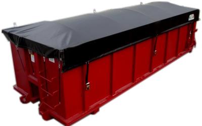 中国 容器の防水シートシステムは赤い青が色を変える1000Dトラックの防水シートカバーを分ける 販売のため