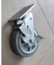 China 230KG Dumpster Casters Swivel Plate Caster With Side Brake for sale