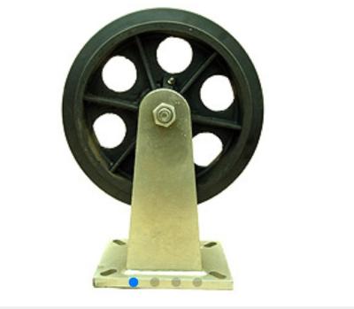 China 1500 Pound Heavy Duty PU Wheels 8 Inch Polyurethane Castor Wheel for sale