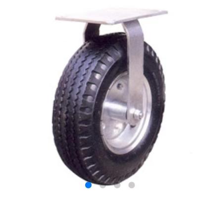 China 8'' Rubber Pneumatic Tire Casters Dumpster Caster Wheels for sale