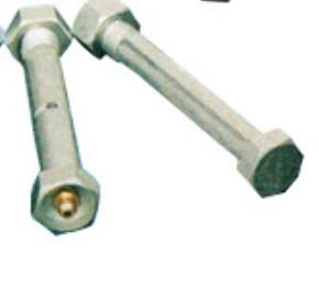 China Zinc Plated Caster Parts Lubricating Screwing Stem For Foot Wheel for sale