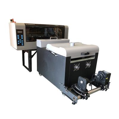 China High quality T-shirt transfer 400S hoson board dual head DX11 PET film DTF printer for fabric heat transfer with powder shaking machine for sale