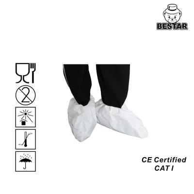 China EN1149-5 Disposable Foot Covers 46X20cm Microporous Film Surgical Shoe Covers for sale