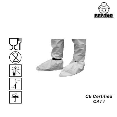 China 40X16cm 6B Disposable Shoe Cover Microporous Non Woven Shoe Cover EN14126 Te koop