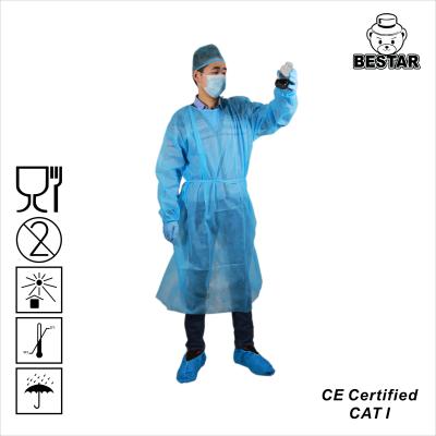 China Non Woven Fabric Disposable Isolation Gown Non Woven Protective Gowns Pack for sale
