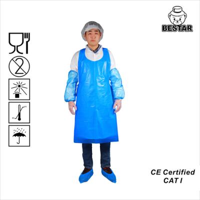 China Healthcare Disposable Protective Apron PE For Hospital Restaurant for sale