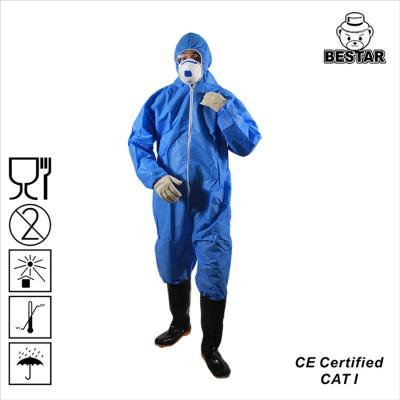 China OEM 25gsm-40gsm Lightweight Disposable Medical Coveralls Protective Clothing for sale