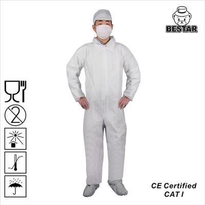 China Breathable disposable SMS coverall Medical Food processing coverall for sale