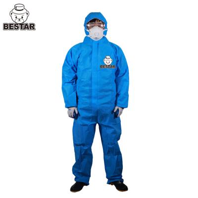 China CE Certified Anti Flame Type 56 SMS Preotective Coverall with hood and boot for sale