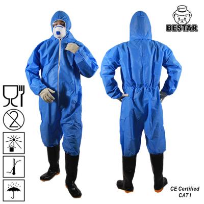 China BESTAR SMS Disposable Protective Coverall Medical suit for surgical for sale