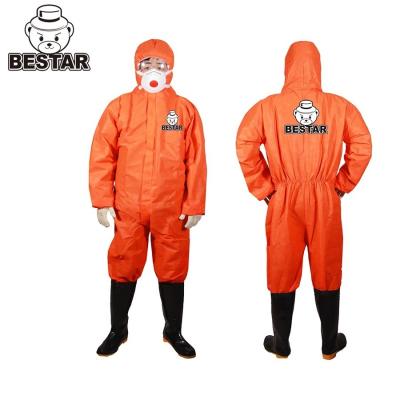 China Disposable Non Woven Medical Coverall Suit Hospital Coveralls Type 5/6 for sale