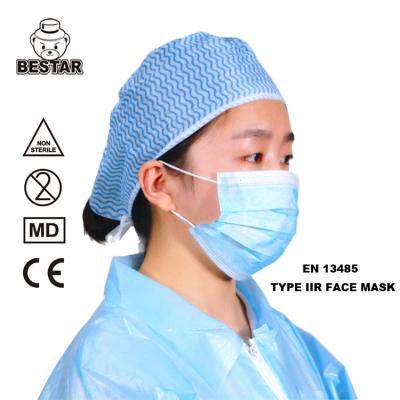 中国 3Ply Disposable Face Mask EN14683 Disposable Surgical Face Mask 販売のため