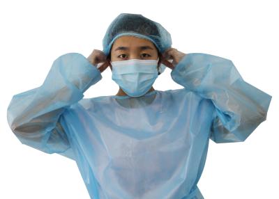 China Tie-Back Disposable Gowns Ppe Long Sleeve MDR CAT I Disposable Gown For Hospital à venda