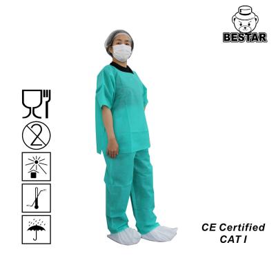 China Nonwoven Polypropylene Long Disposable Lab Coat Hospital Pants for sale