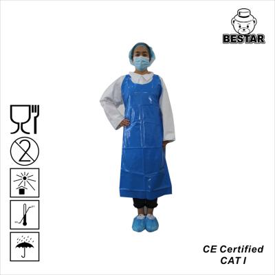 China Large Blue TPU Disposable Catering Aprons For Food Industry for sale