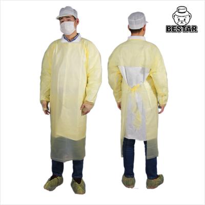 China Economica Disposable Protective Gowns CE Hospital Disposable Gowns for sale
