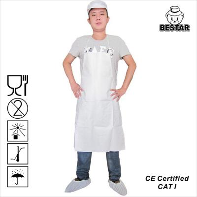 China ODM Microporous Film poly Disposable Protective Apron For Food Industry for sale