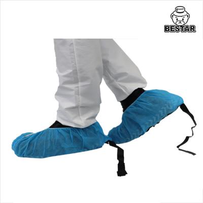 China Anti Skid Conductive SPP Disposable Shoe Cover Plastic Overshoes 16