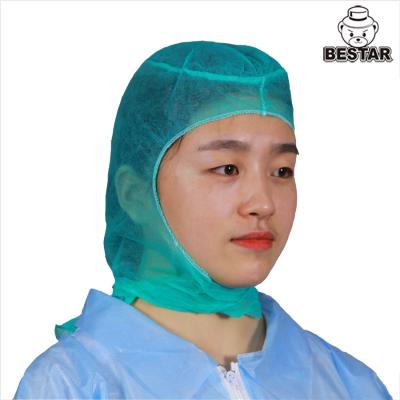 China OSFA Non Woven Disposable Hood Cap SPP Head Cover With Two Ties At Back for sale