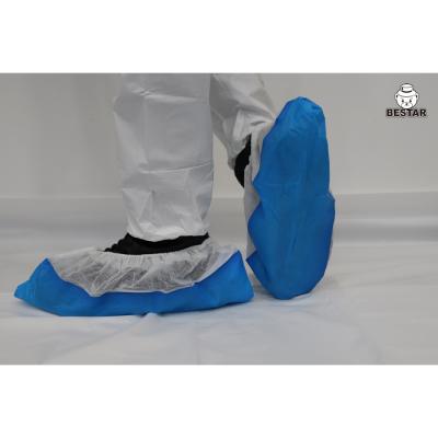 China Hygienic Disposable SPP CPE Shoe Cover For Basic Industry Maintenance for sale