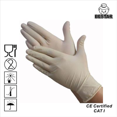 China Single Use Latex Disposable Gloves Plastic Hand Gloves Easy To Wear BSA3045 for sale