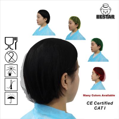 Chine Le filet de cheveux jetable en nylon léger couvre le filet de cheveux non tissé de Beathable à vendre