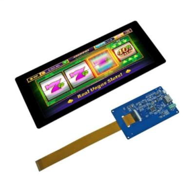 China 6,86 tipo resolución de la barra de la exhibición de la frambuesa pi TFT LCD de la pulgada del RGB 480×1280 para la máquina tragaperras en venta