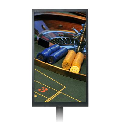 China 27 Inch LCD Monitor Resolution Double Side LCD Monitor Floor Standing Digital Signage for sale