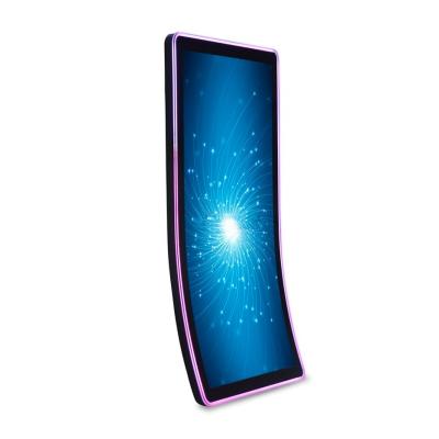 China 43'' J type 3840X2160 UHD 4K  Projected Capacitive curved touch sreen gaming screen for sale