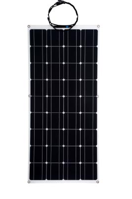 China ETFE Surface Yacht Semi Flexible Solar Panel 100w 12v Solar Panel IP65 for sale