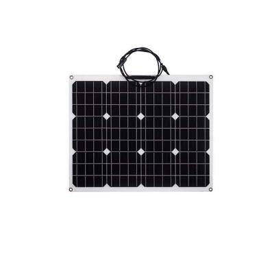 China 50w Semi Flexible Solar Panel High Toughness Bendable Solar Panels for sale