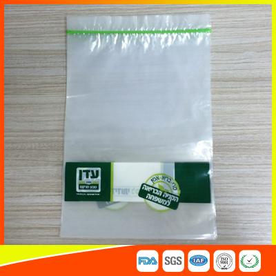 China Disposable Biodegradable Zip Lock Packaging Bags For Household / Industrial Packing for sale