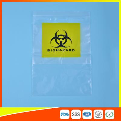China Reclosable Clear Ziplock Lab Guard Specimen Bag With Three Layer for sale