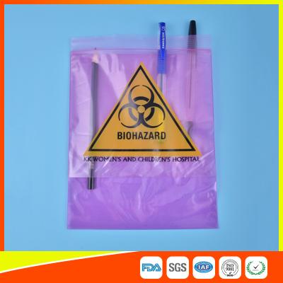 China Medical / Laboratory Specimen Transport Bags Plastic Resealable With Document Pouch for sale