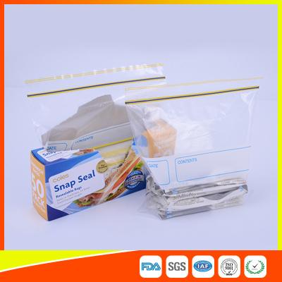 Chine Sacs zip-lock transparents hermétiques de casse-croûte pour la taille adaptée aux besoins du client d'emballage de nourriture à vendre