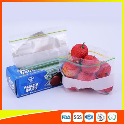 China LDPE Transparent Resealable Press Zip Snack Ziplock Bags Air Proof For Packaging for sale