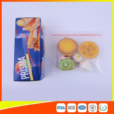 China PE Transparent Plastic Snack Bags With Zipper , Reusable Snack And Sandwich Bags for sale
