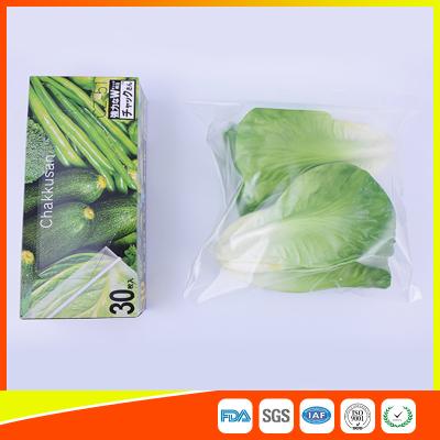 China Bolsos Ziplock del almacenamiento de congelador del claro que se puede volver a sellar del LDPE para la verdura en venta