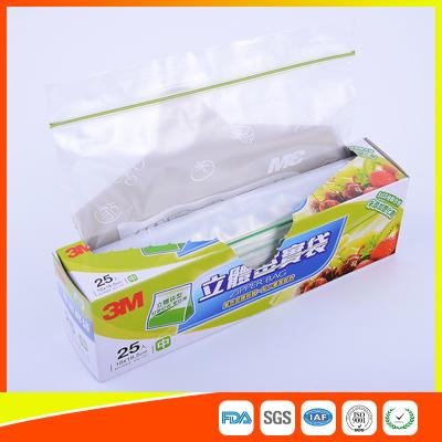 China Food Grade Freezer Zip Lock Bags / Zip Top Freezer Bags Customized Printed for sale