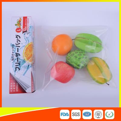 China PE Clear Freezer Zip Lock Bags , Double Resealable Freezer Bags For Food for sale