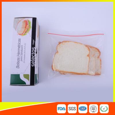 China OEM Zipper Top Plastic Sandwich Bags Biodegradable For Fresh Keeping for sale