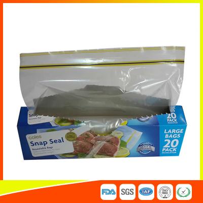 China Snap Seal Reusable Sandwich Bags For Coles Supermarket Large Size 35*27cm for sale