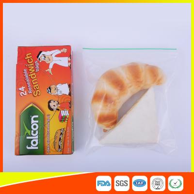 China FDA Approved Clear Small Plastic Zip Lock Bags For Sandwich Moisture Proof for sale