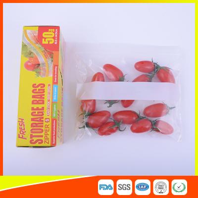 China Household Zip Lock Plastic Food Storage Bags Recyclable For Keeping Fresh for sale