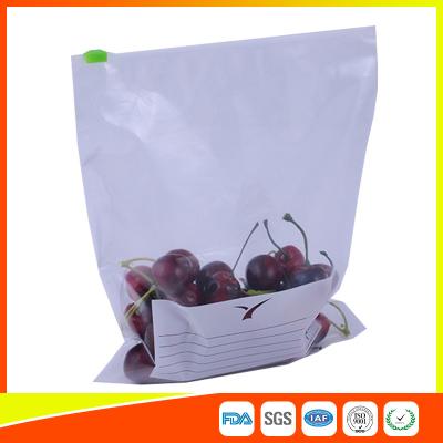 China Zipper Top Plastic Food Storage Bags With Slider , Airtight Storage Ziplock Bags for sale