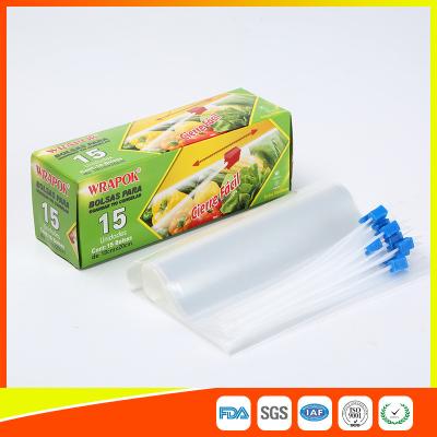 中国 スライダーのジッパーが付いている小さいリサイクルされた透明なプラスチック気密の食糧貯蔵袋 販売のため