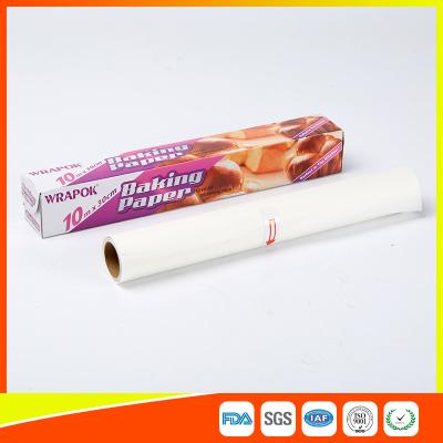 China Silicone Coated Parchment Baking Paper Sheets Greaseproof With Plastic Cutter for sale