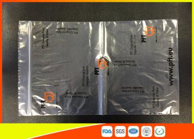 Chine Les sachets en plastique clairs imprimés de LDPE, serrure industrielle refermable de fermeture éclair de force met en sac réutilisable à vendre