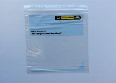 China Dauerhafte industrielle Taschen LDPE mit Reißverschluss, transparente kleine Plastiktaschen mit Reißverschluss zu verkaufen